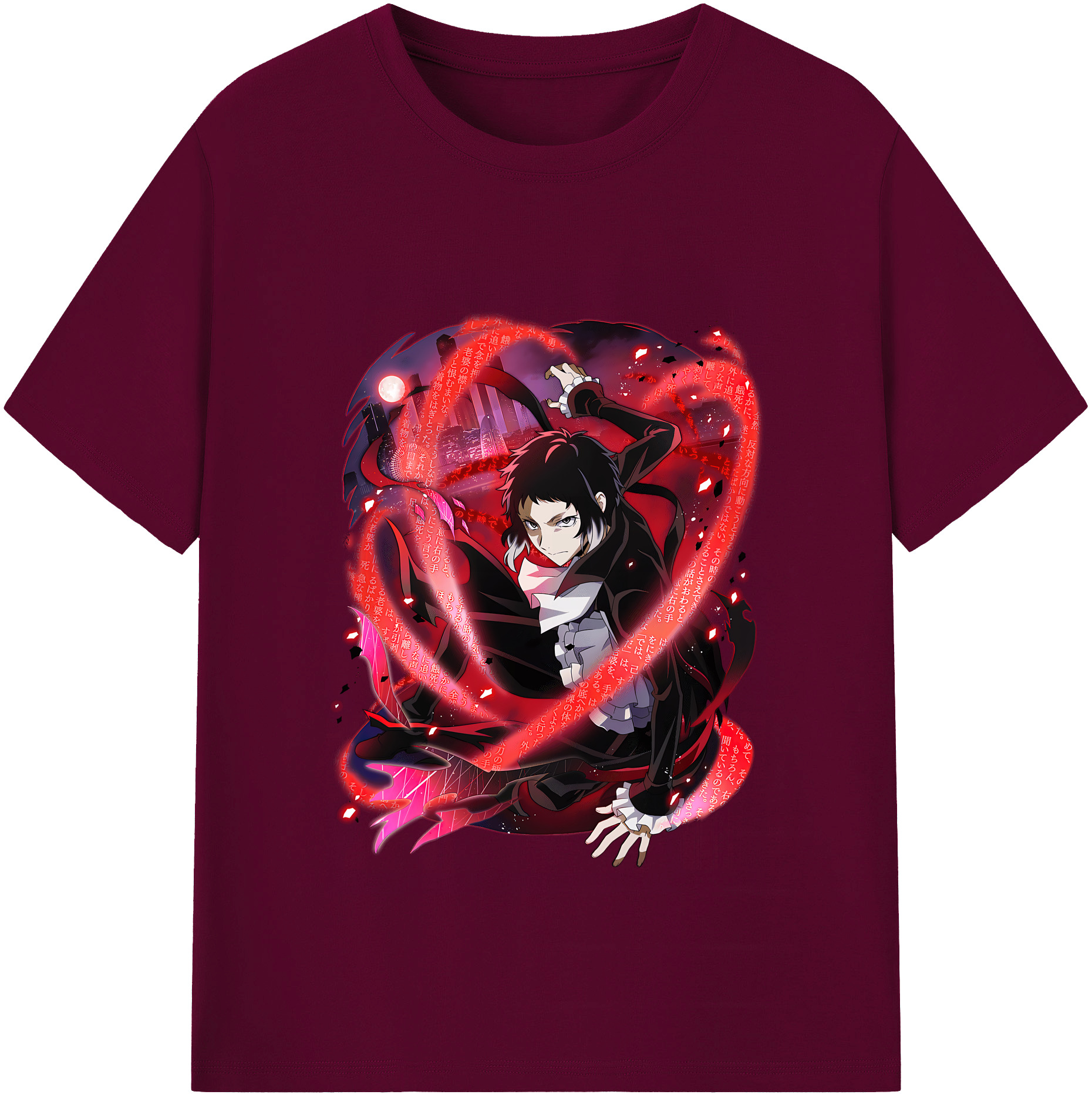 （画像用） 文豪ストレイドッグス Bungo Stray Dogs レディースカジュアルプリントTシャツ（綿100％）